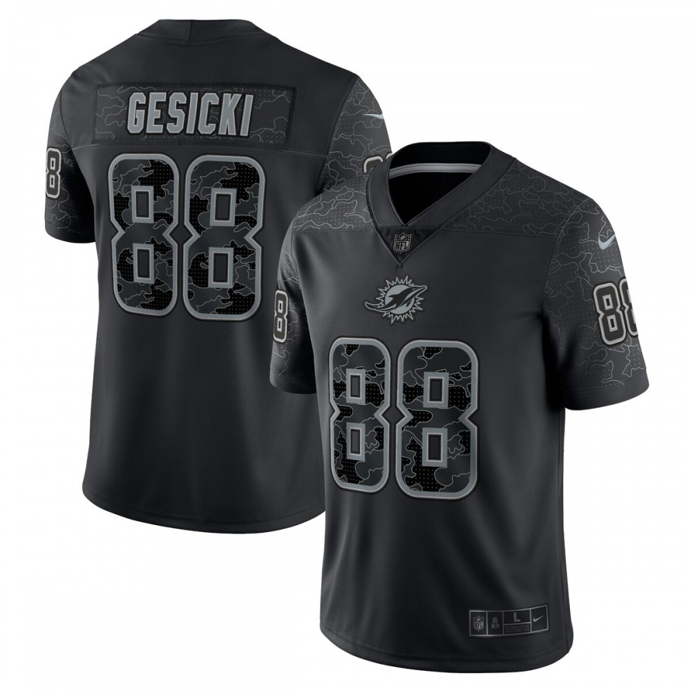 Mike Gesicki Miami Dolphins Nike RFLCTV Limited Jersey - Black-League Wear Hub
