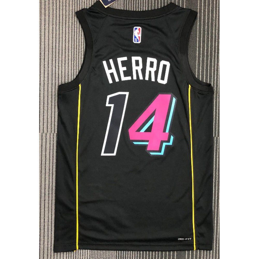 Men's Miami Heat Tyler Herro #14 Nike Black 21/22 Swingman Jersey - City Edition-League Wear Hub