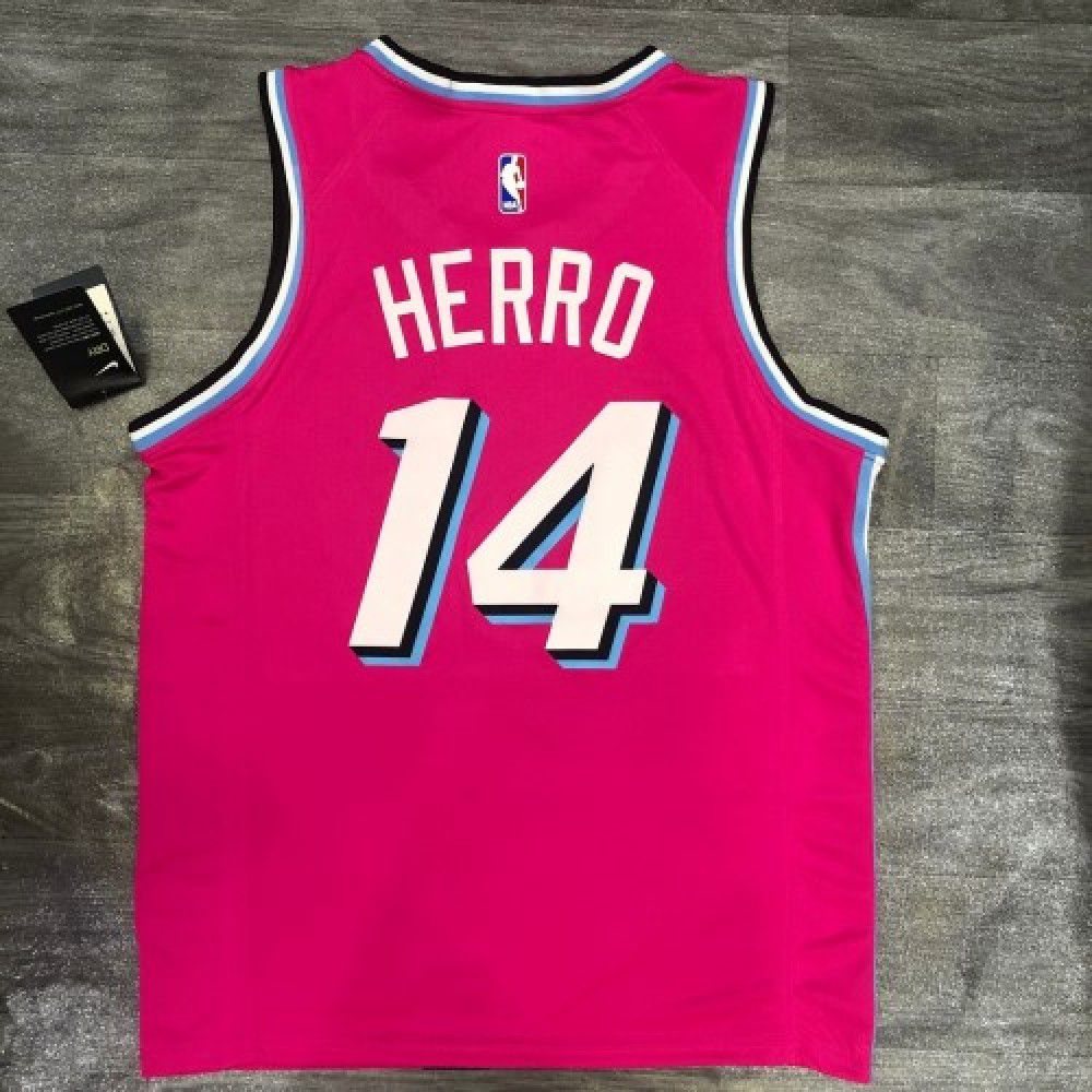 Men's Miami Heat Tyler Herro #14 Pink Swingman Jersey - City Edition-League Wear Hub
