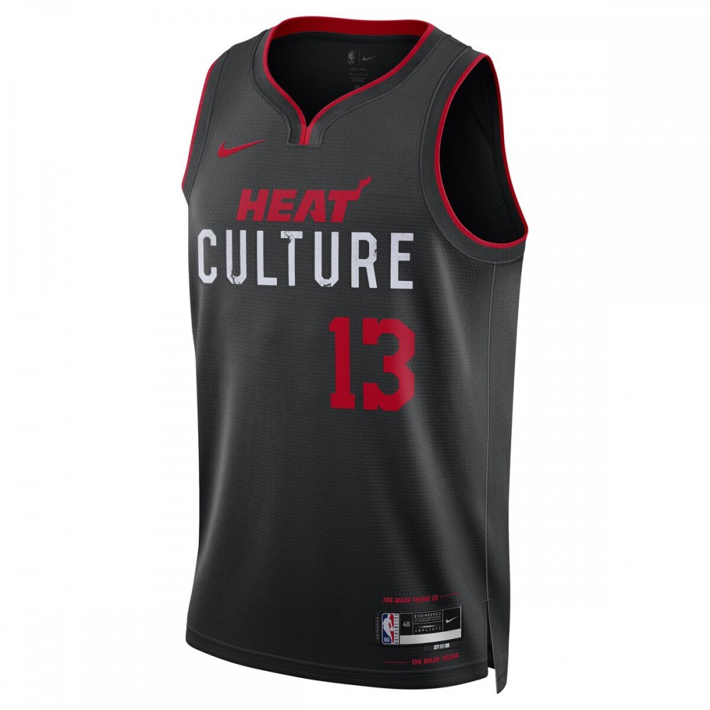 Bam Adebayo Miami Heat Nike Unisex 23/24 Swingman Jersey - Black - City Edition-League Wear Hub