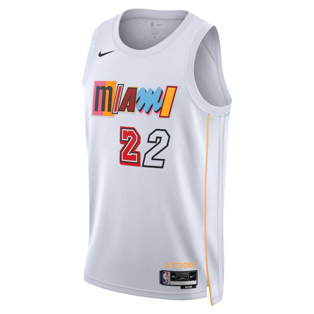 Jimmy Butler Miami Heat Nike Unisex 22/23 Swingman Jersey - City Edition - White-League Wear Hub