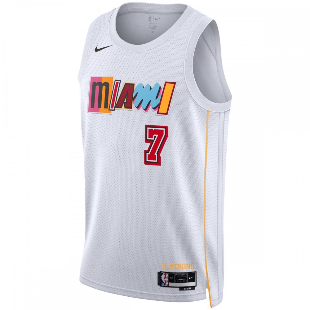 Kyle Lowry Miami Heat Nike Unisex 22/23 Swingman Jersey - City Edition - White-League Wear Hub
