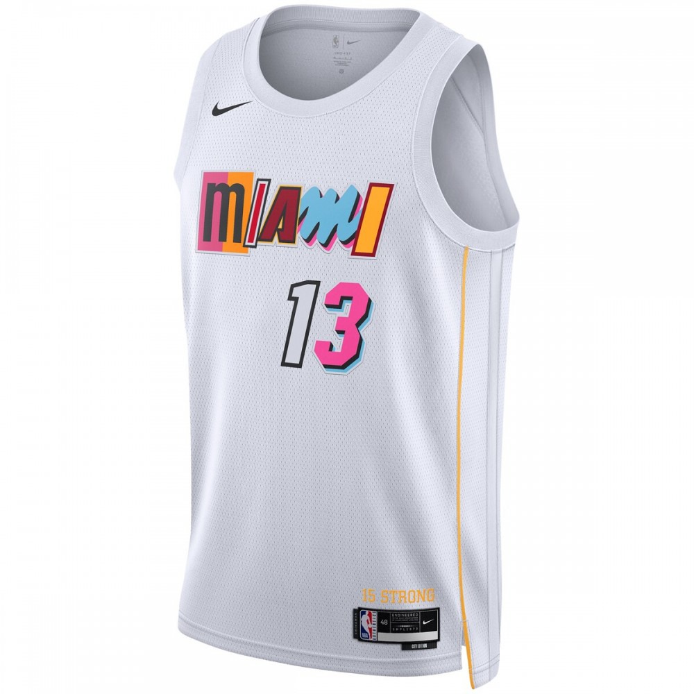 Bam Adebayo Miami Heat Nike Unisex 22/23 Swingman Jersey - City Edition - White-League Wear Hub