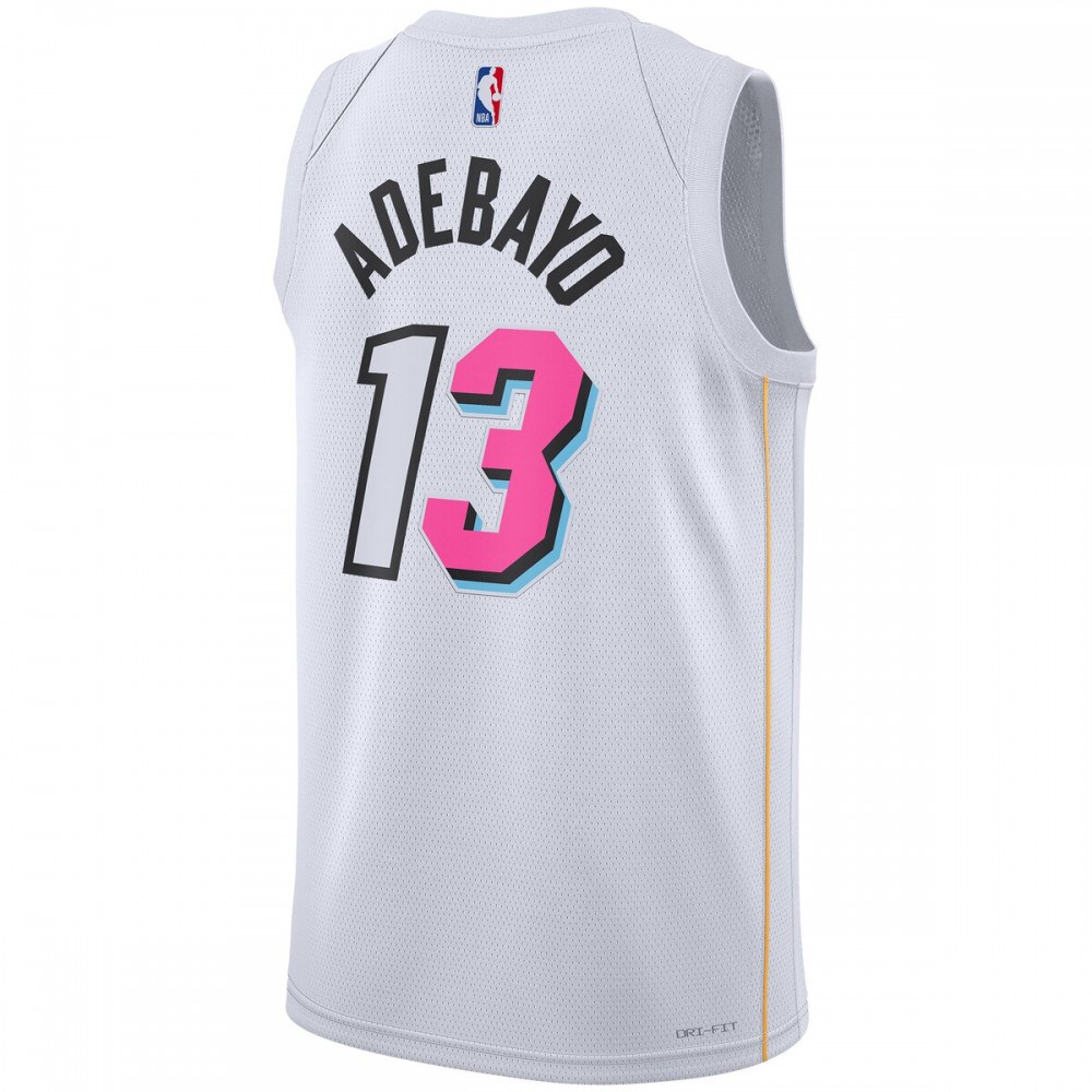 Bam Adebayo Miami Heat Nike Unisex 22/23 Swingman Jersey - City Edition - White-League Wear Hub