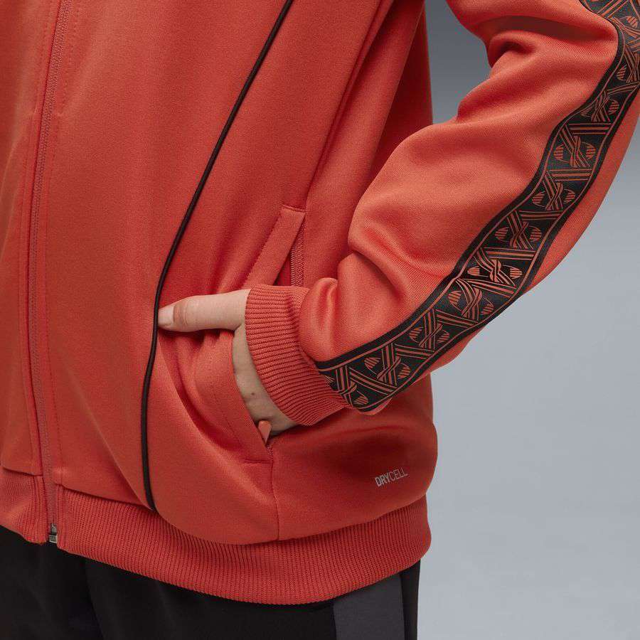 Milan Jacket King Anthem - Red Fire/PUMA Black Kids-League Wear Hub