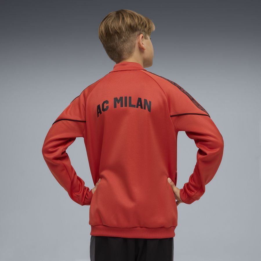 Milan Jacket King Anthem - Red Fire/PUMA Black Kids-League Wear Hub