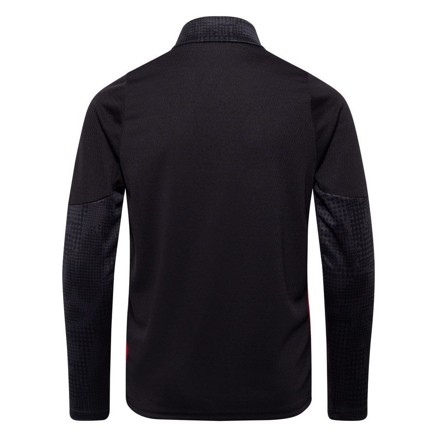 Milan Training Shirt 1/4 Zip - PUMA Black/For All Time Red Kids-League Wear Hub