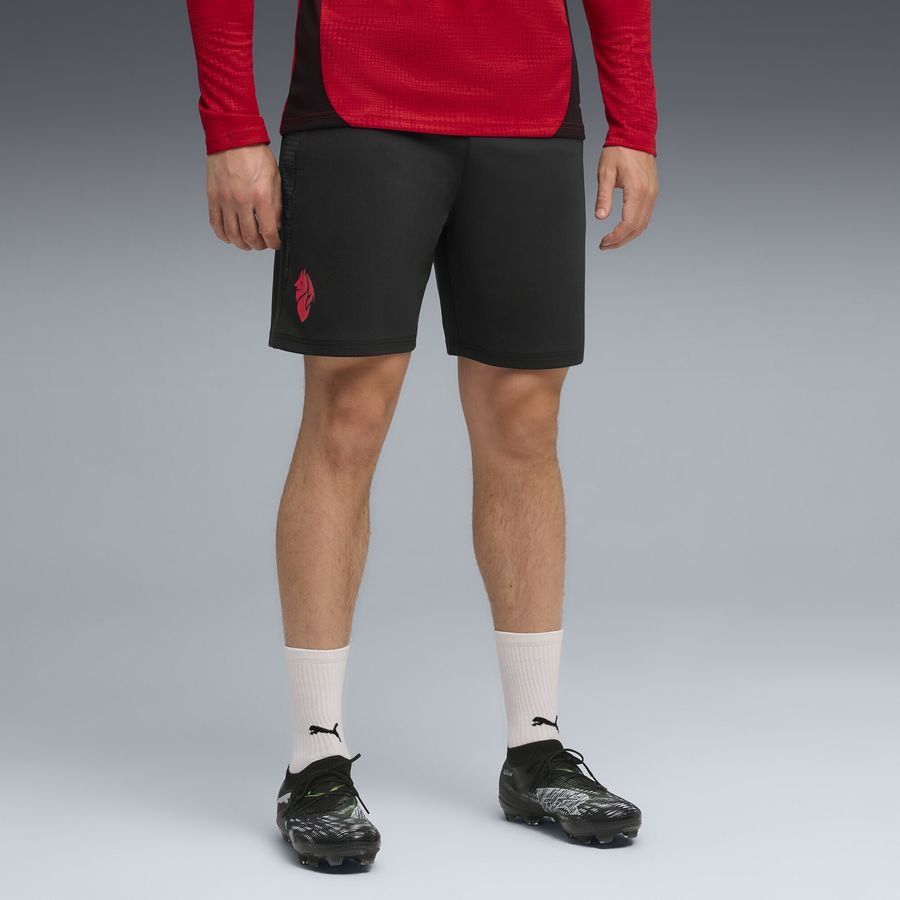 Milan Training Shorts - PUMA Black/For All Time Red-League Wear Hub