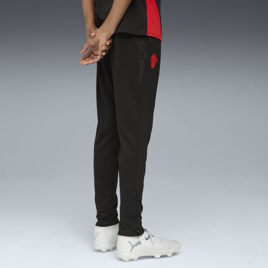 Milan Training Trousers - PUMA Black/For All Time Red Kids-League Wear Hub
