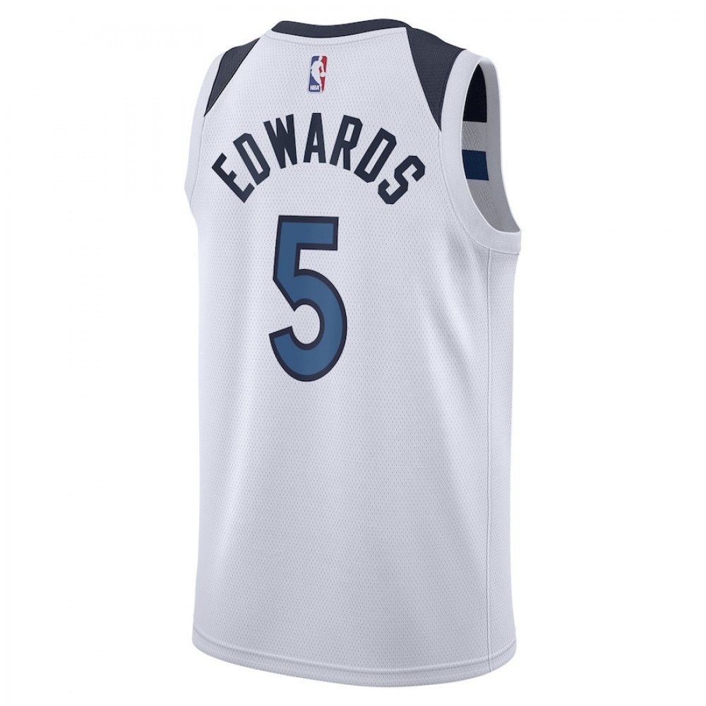 Minnesota Timberwolves Nike Association Edition Swingman Jersey - White - Anthony Edwards - Unisex-League Wear Hub