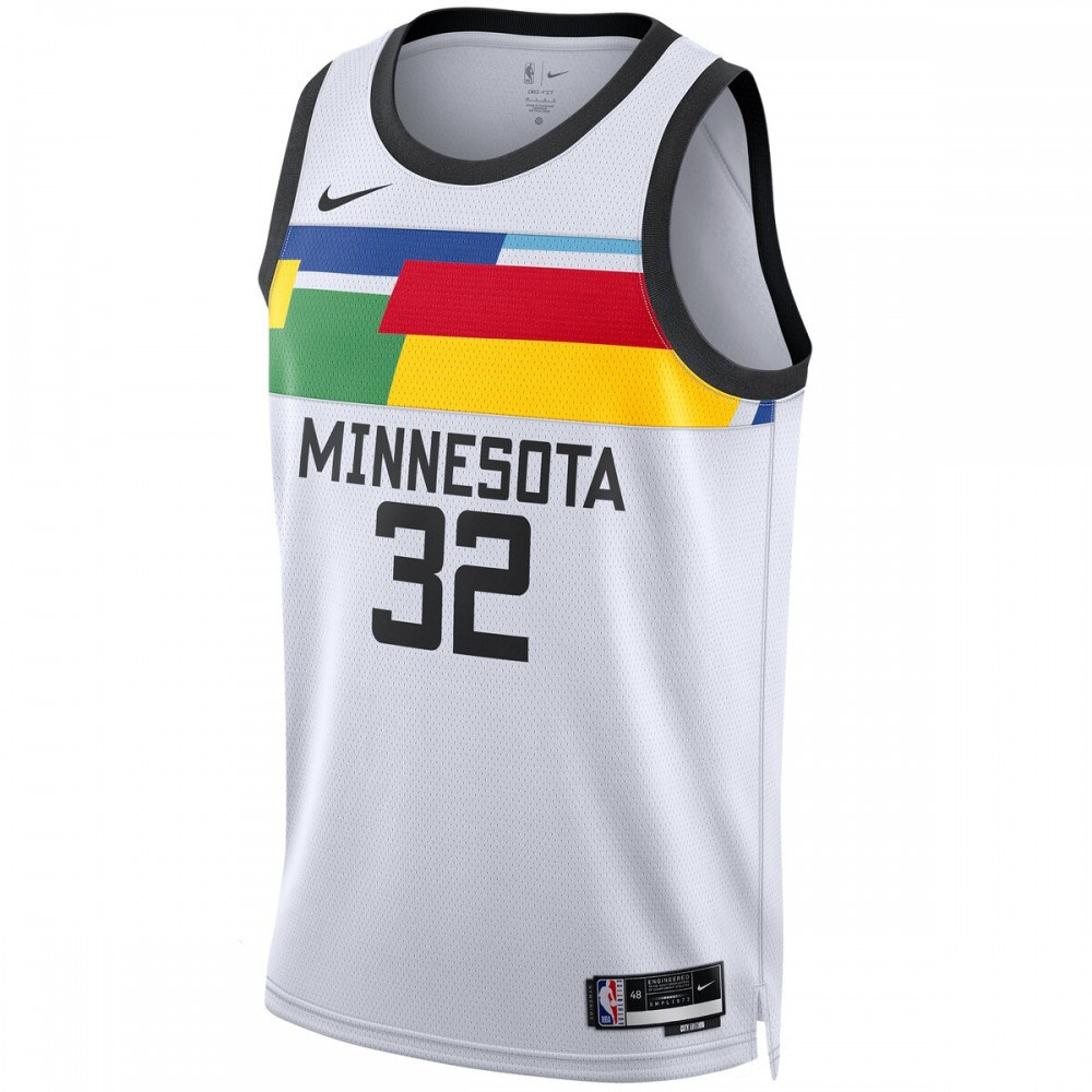 Karl-Anthony Towns Minnesota Timberwolves Nike Unisex 22/23 Swingman Jersey - City Edition - White-League Wear Hub