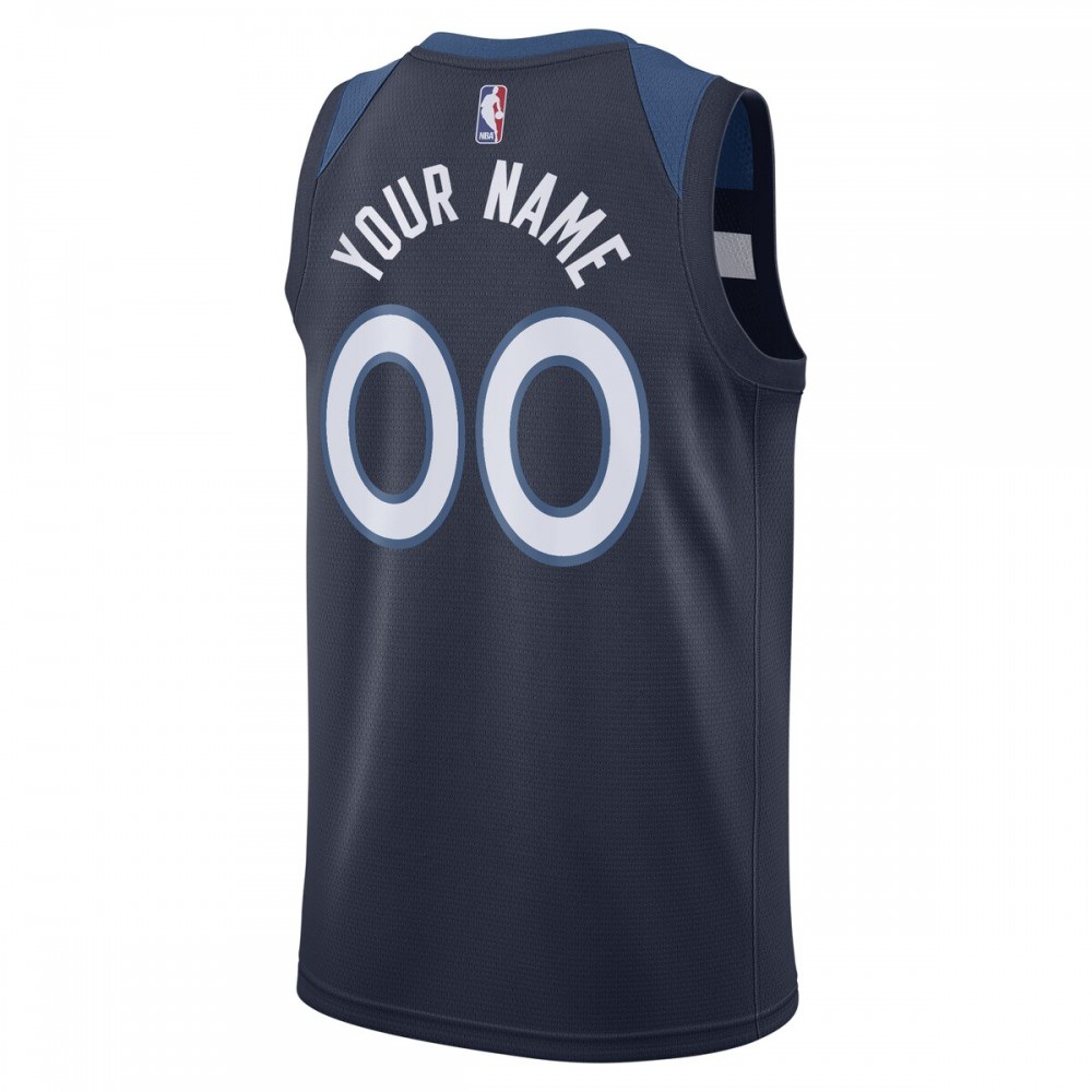 Minnesota Timberwolves Nike Swingman Custom Jersey Navy - Icon Edition-League Wear Hub
