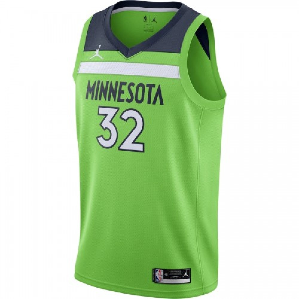 Men's Minnesota Timberwolves Karl-Anthony Towns #32 Jordan Green 20/21 Swingman Jersey-League Wear Hub