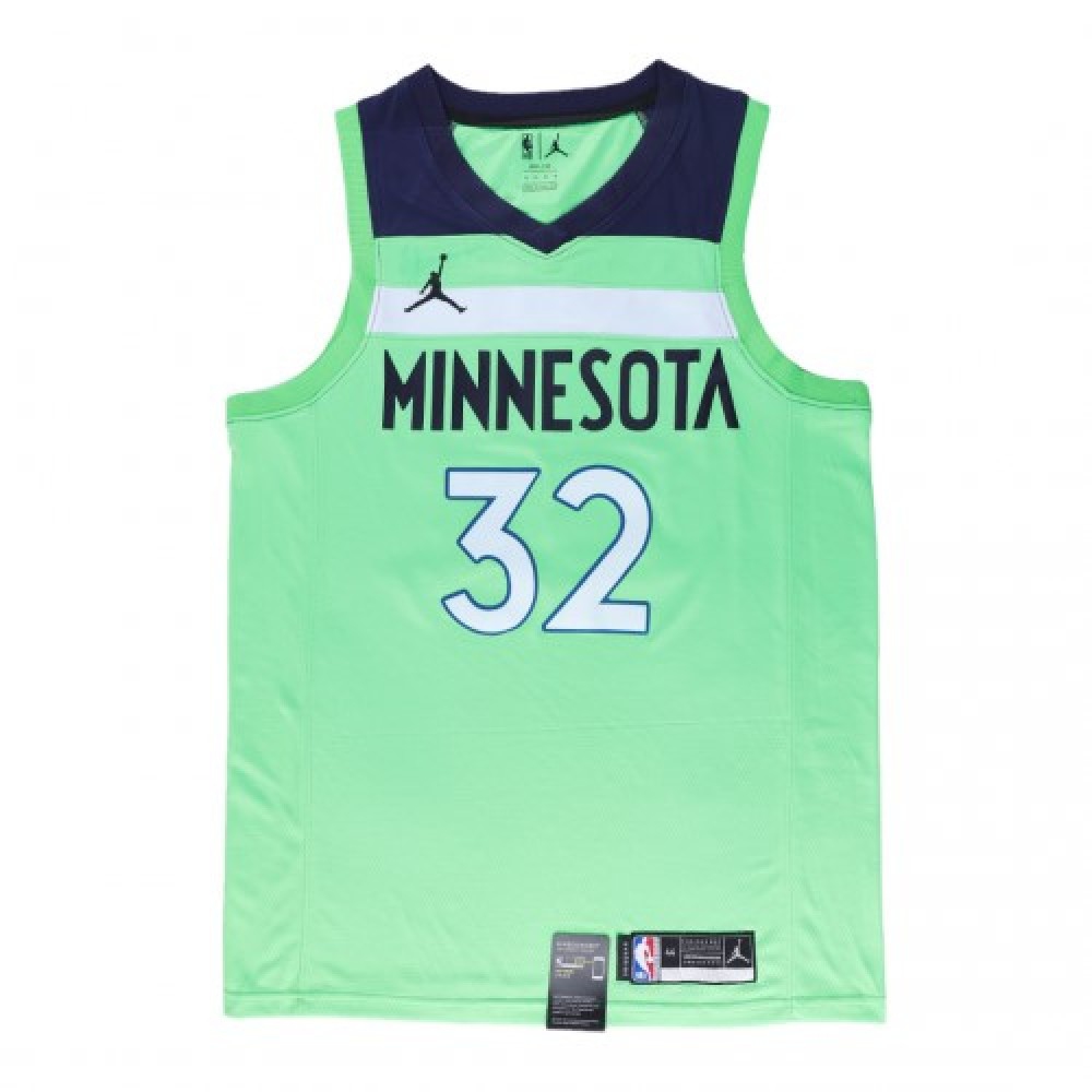 Men's Minnesota Timberwolves Karl-Anthony Towns #32 Jordan Green 20/21 Swingman Jersey-League Wear Hub