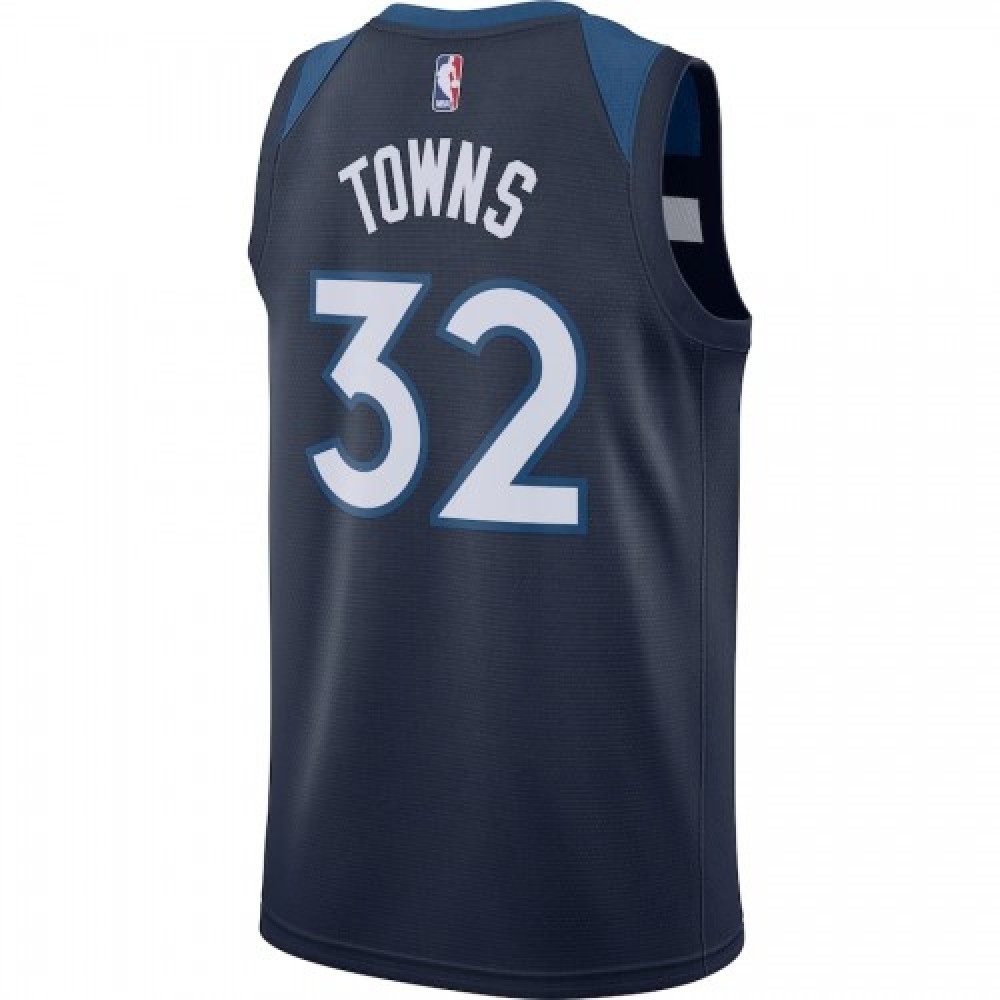 Men's Minnesota Timberwolves Karl-Anthony Towns #32 Nike Navy Swingman Jersey - Icon Edition-League Wear Hub