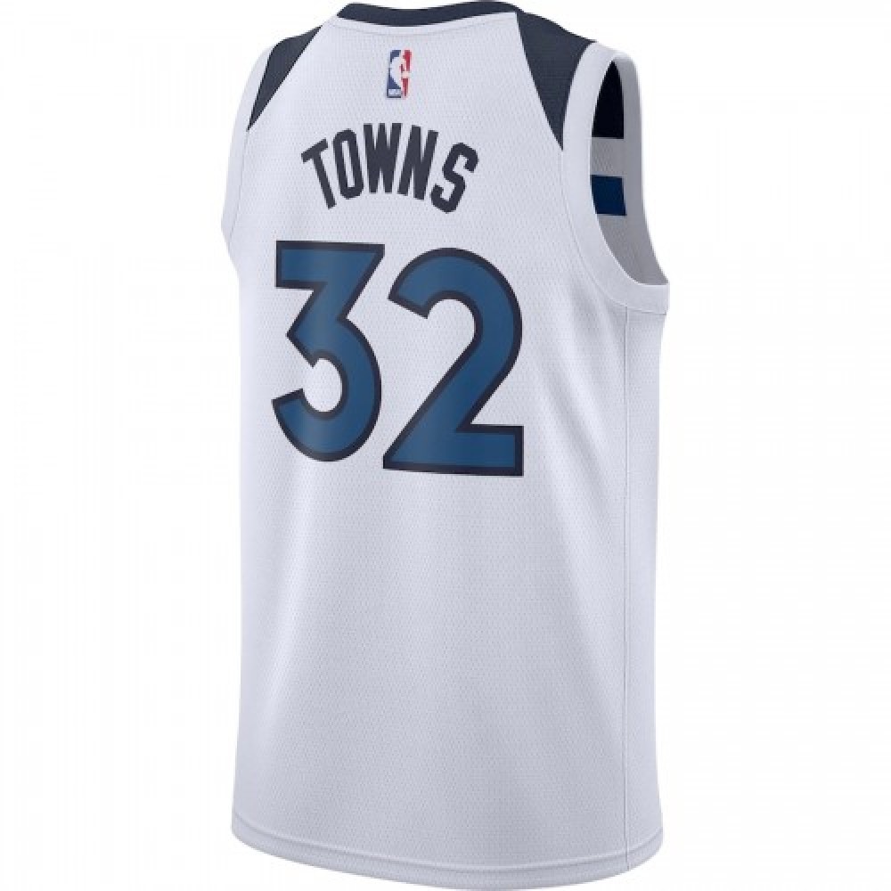 Men's Minnesota Timberwolves Karl-Anthony Towns #32 Nike White Swingman Jersey - Association Edition-League Wear Hub
