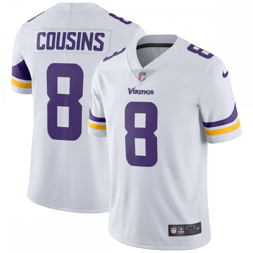 Kirk Cousins Minnesota Vikings Nike Vapor Untouchable Limited Jersey - White-League Wear Hub