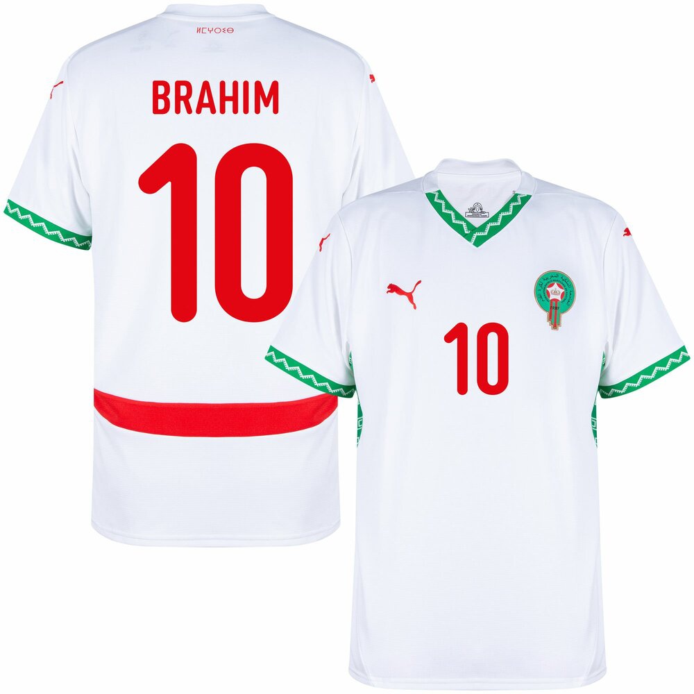 Morocco Men's Brahim 10 Away Jersey 24/25-League Wear Hub