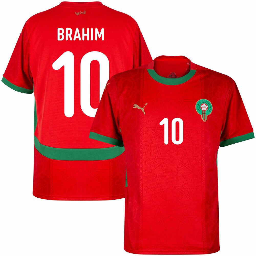 Morocco Men's Brahim 10 Home Jersey 24/25-League Wear Hub