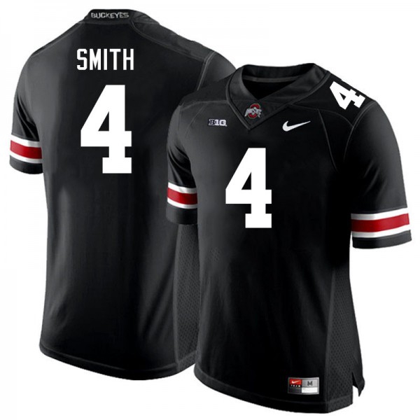 Men Ohio State Buckeyes #4 Jeremiah Smith Black Nike Stitch Jersey-League Wear Hub