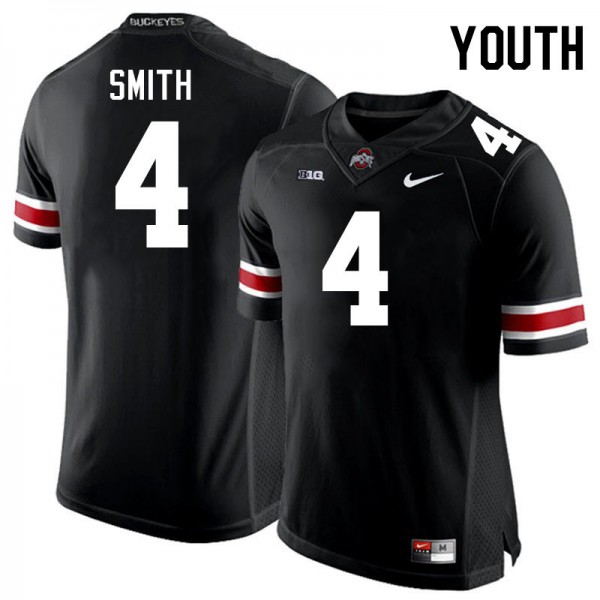 Youth Ohio State Buckeyes #4 Jeremiah Smith Black Nike Stitch Jersey-League Wear Hub