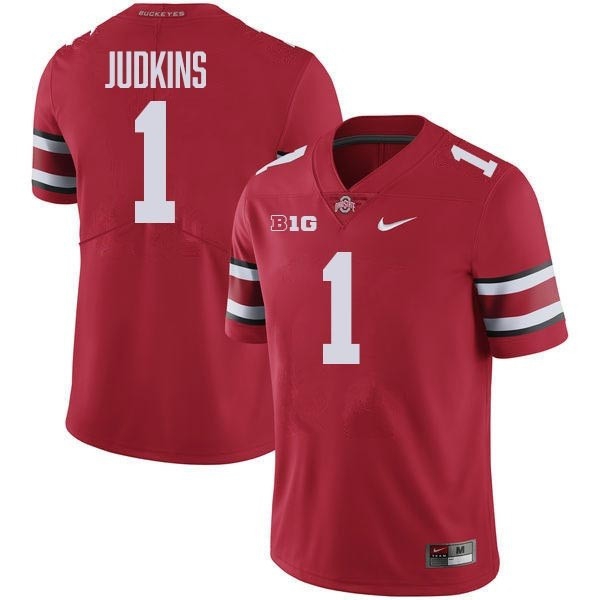 Nike Ohio State Buckeyes #1 Quinshon Judkins Men Stitch Jersey - Red-League Wear Hub