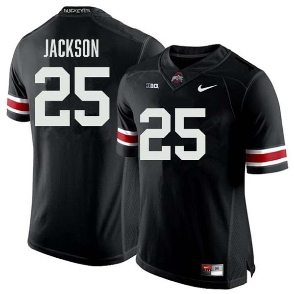 Men Ohio State Buckeyes #25 Bo Jackson Black Nike Stitch Jerseys-League Wear Hub