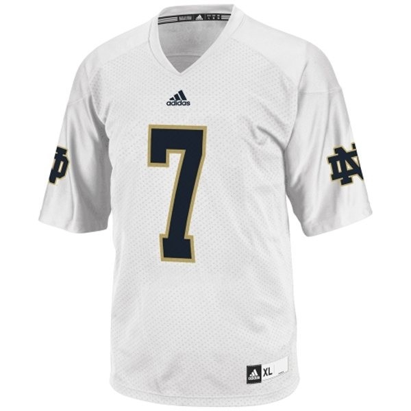 Men Notre Dame Fighting Irish #7 Stephon Tuitt White Adidas Stitch Jersey-League Wear Hub