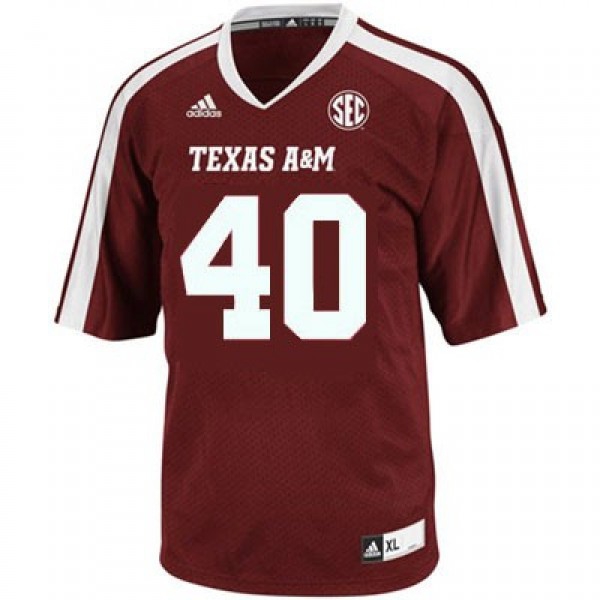 Adidas Texas A&M Aggies #40 Von Miller Men Stitch Jersey - Red-League Wear Hub