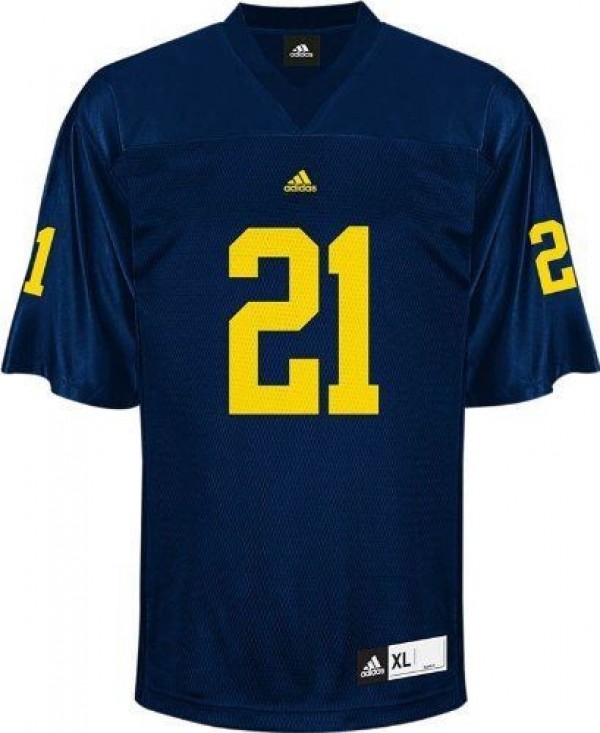 Michigan Wolverines Desmond Howard #21 Blue Youth(Kids) Jersey Adidas-League Wear Hub