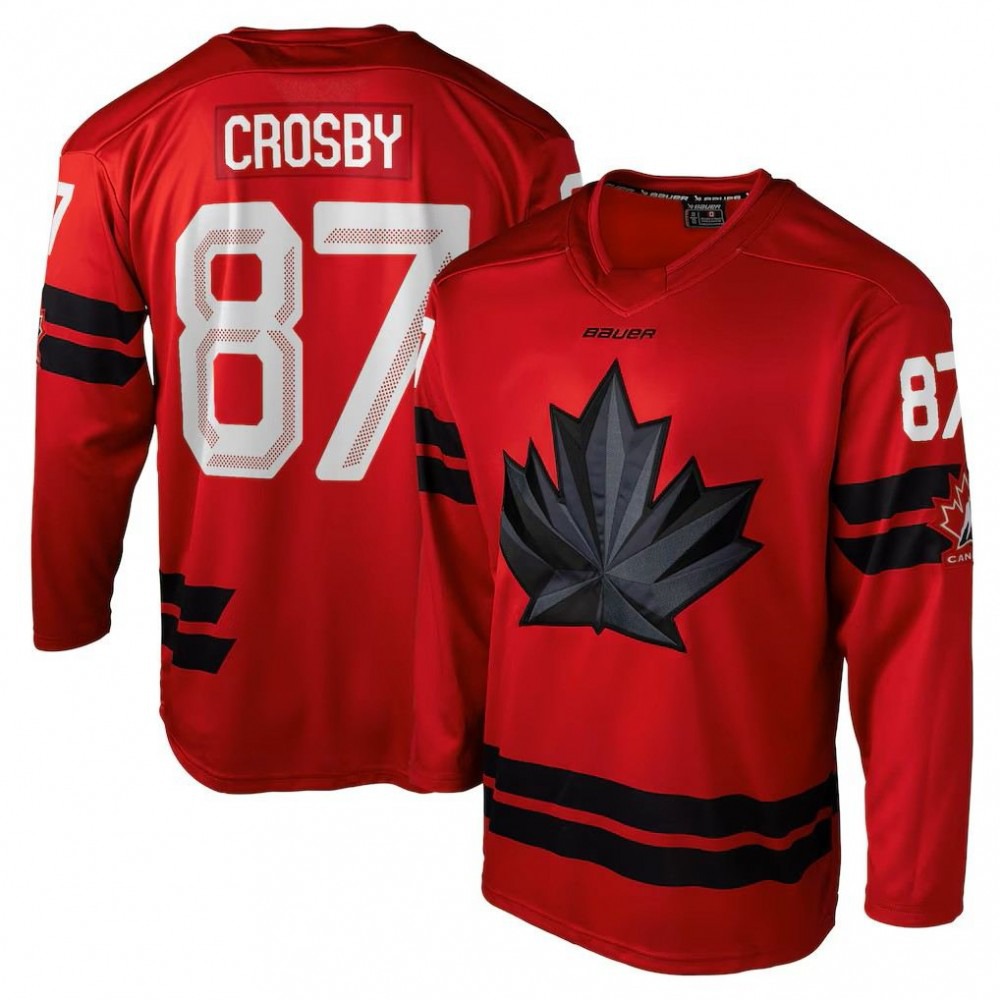 Sidney Crosby Hockey Bauer Canada 2026 Olympics Replica Jersey - Red-League Wear Hub