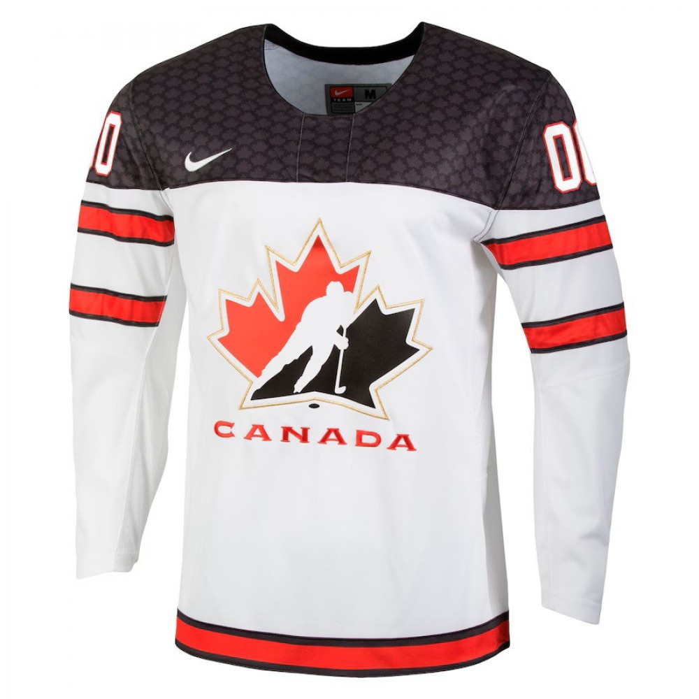 Men's Nike White Hockey Canada - Custom Replica Jersey-League Wear Hub
