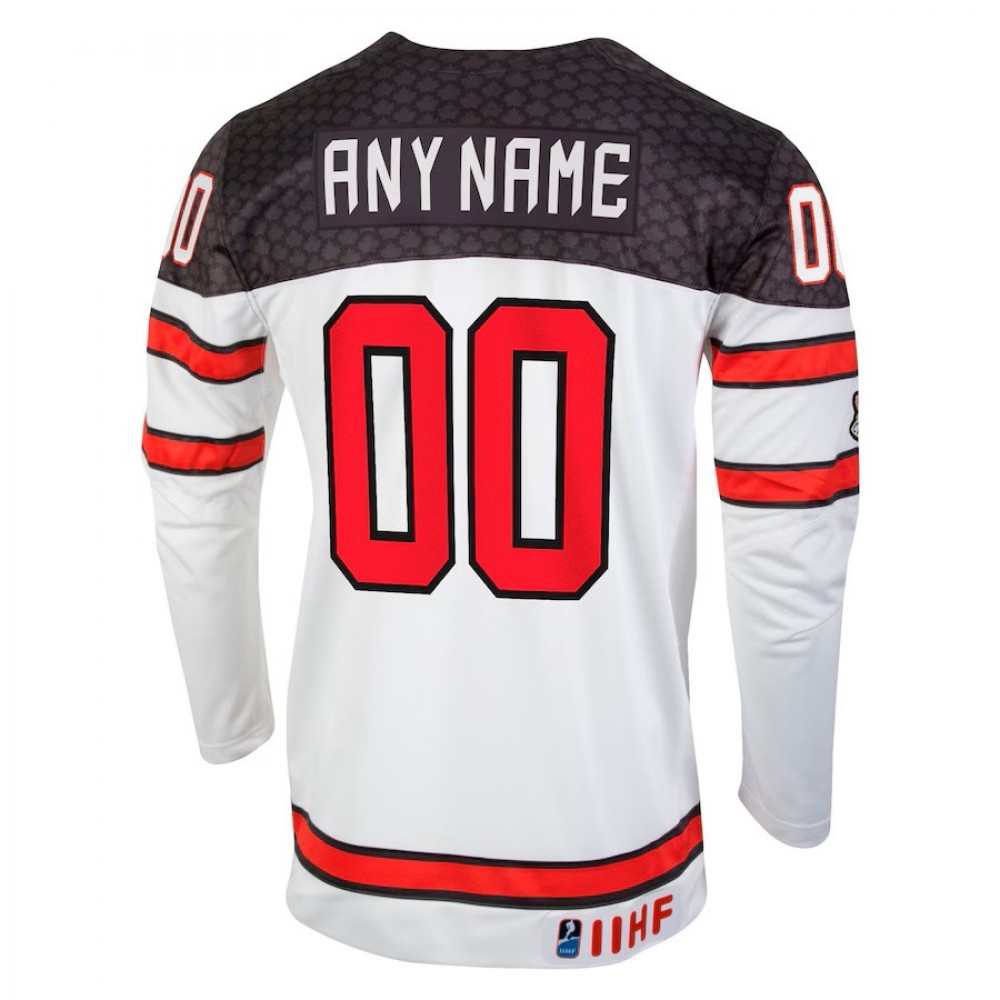 Men's Nike White Hockey Canada - Custom Replica Jersey-League Wear Hub