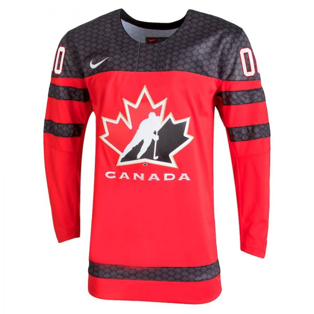 Men's Nike Red Hockey Canada - Custom Replica Jersey-League Wear Hub