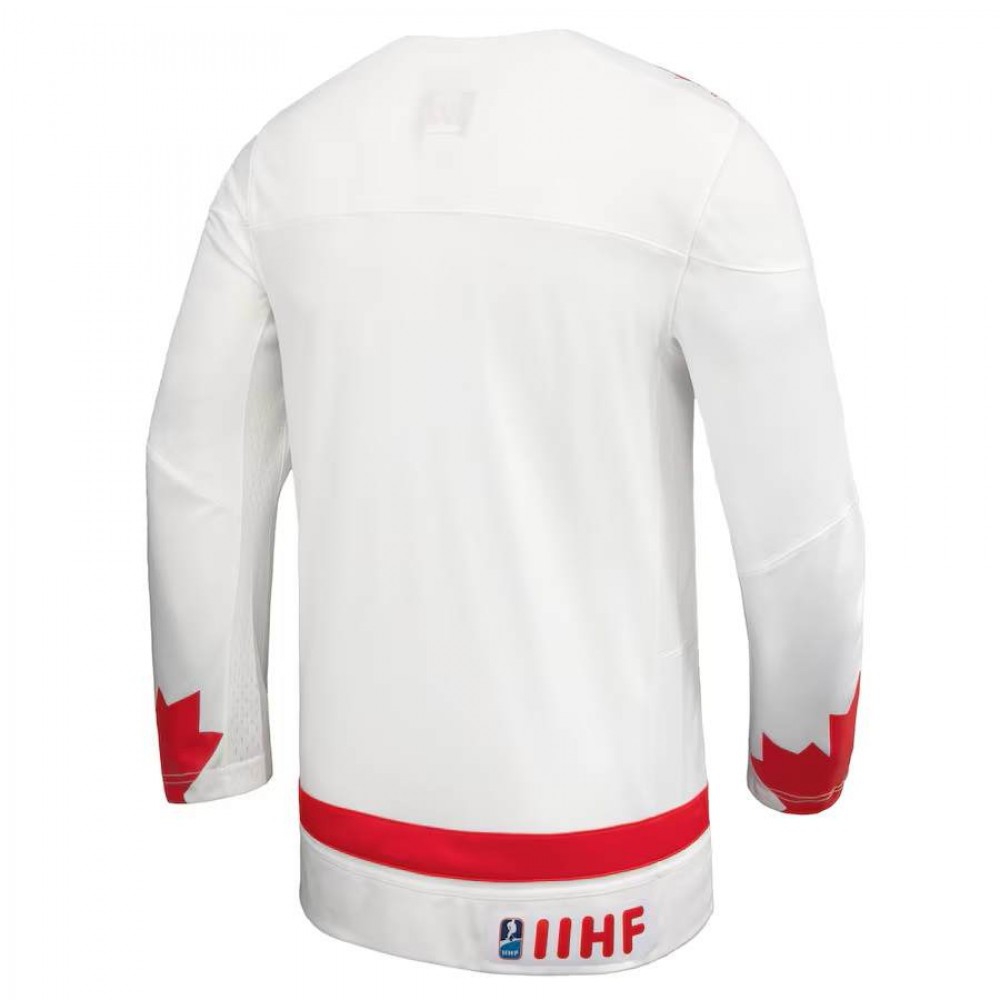 Unisex Blank White Hockey Canada Alternate Replica Jersey-League Wear Hub