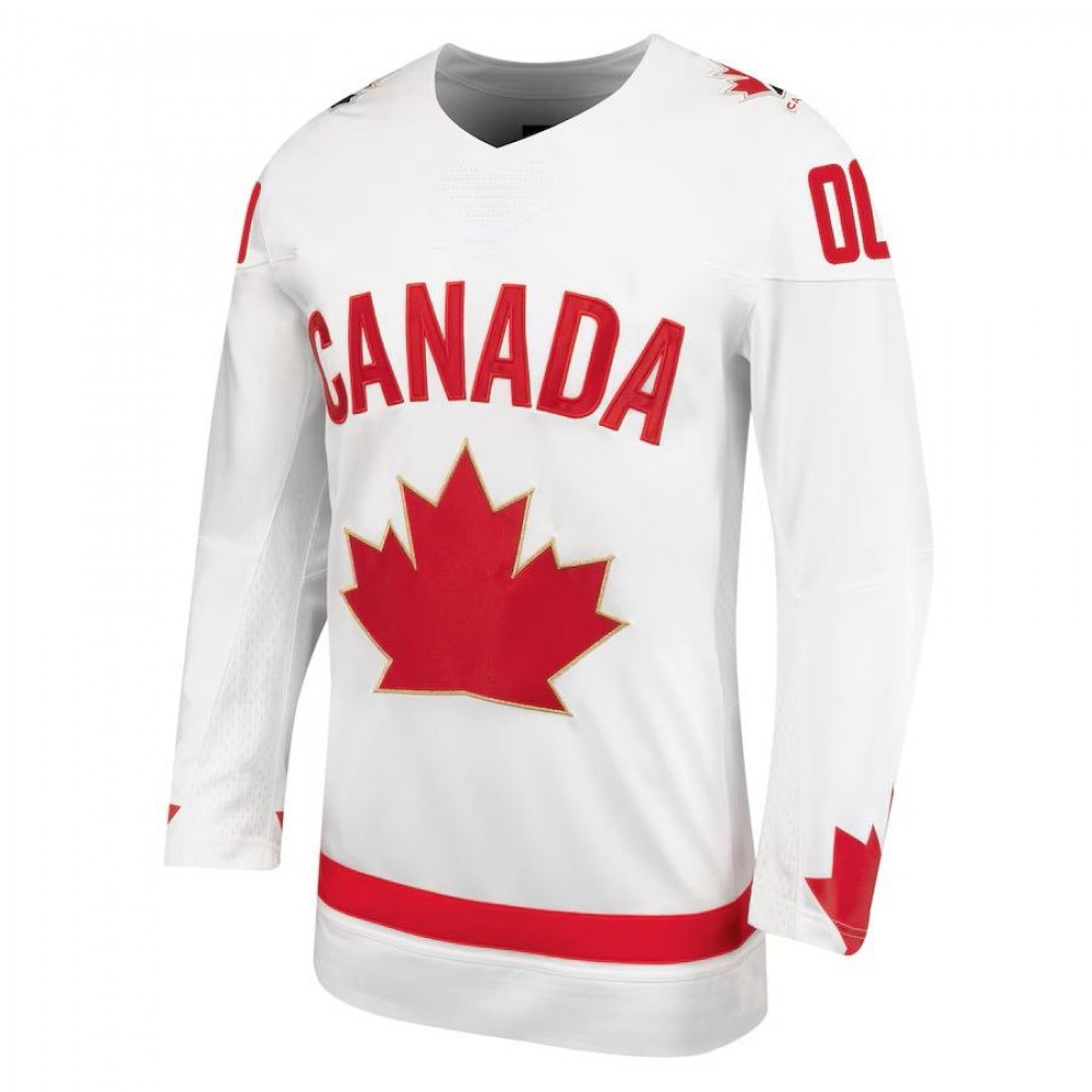 Unisex White Hockey Canada Alternate Replica Custom Jersey-League Wear Hub
