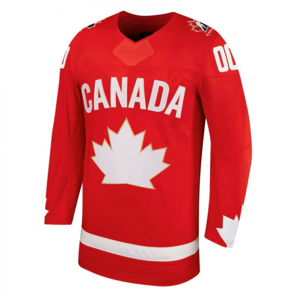 Unisex Red Hockey Canada Alternate Replica Custom Jersey-League Wear Hub
