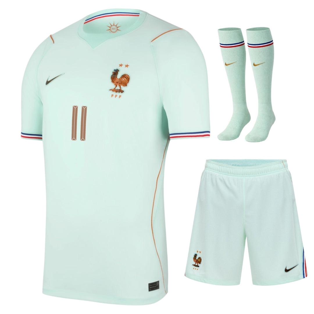 New France Olise Kids Away Kit Green World Cup 2026-League Wear Hub