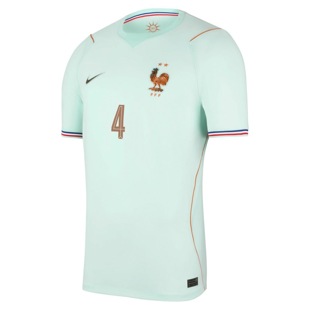New France Upamecano Away Green World Cup 2026 Men's Jersey-League Wear Hub