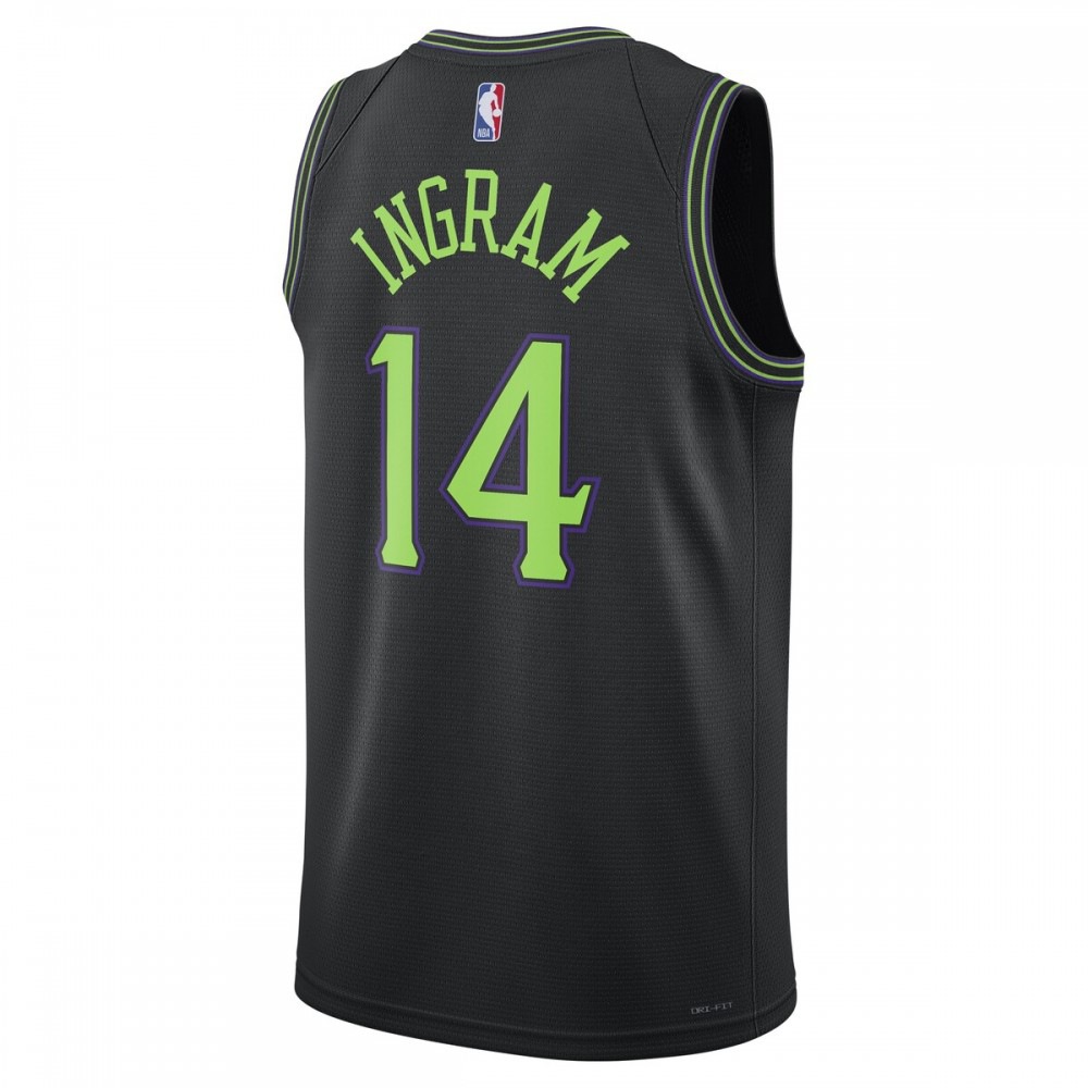 Brandon Ingram New Orleans Pelicans Nike Unisex 23/24 Swingman Jersey - Black - City Edition-League Wear Hub