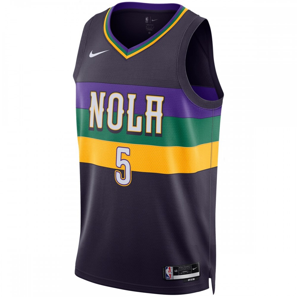Herbert Jones New Orleans Pelicans Nike Unisex 22/23 Swingman Jersey - City Edition - Purple-League Wear Hub