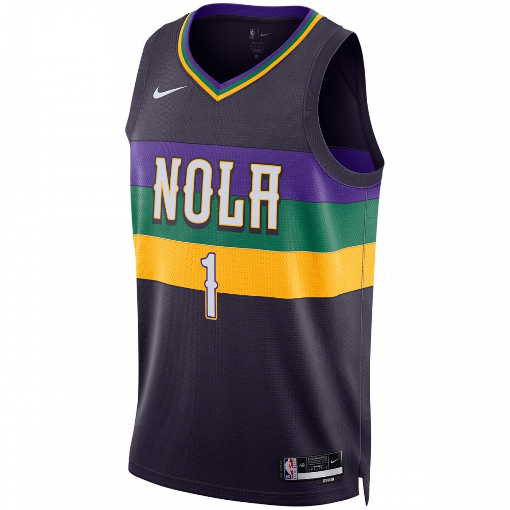 Zion Williamson New Orleans Pelicans Nike Unisex 22/23 Swingman Jersey - City Edition - Purple-League Wear Hub