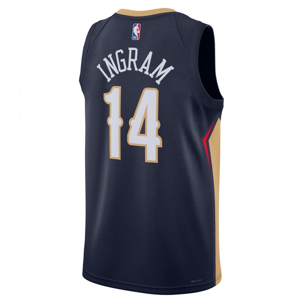 Brandon Ingram New Orleans Pelicans Nike Unisex 22/23 Swingman Jersey - Icon Edition - Navy-League Wear Hub
