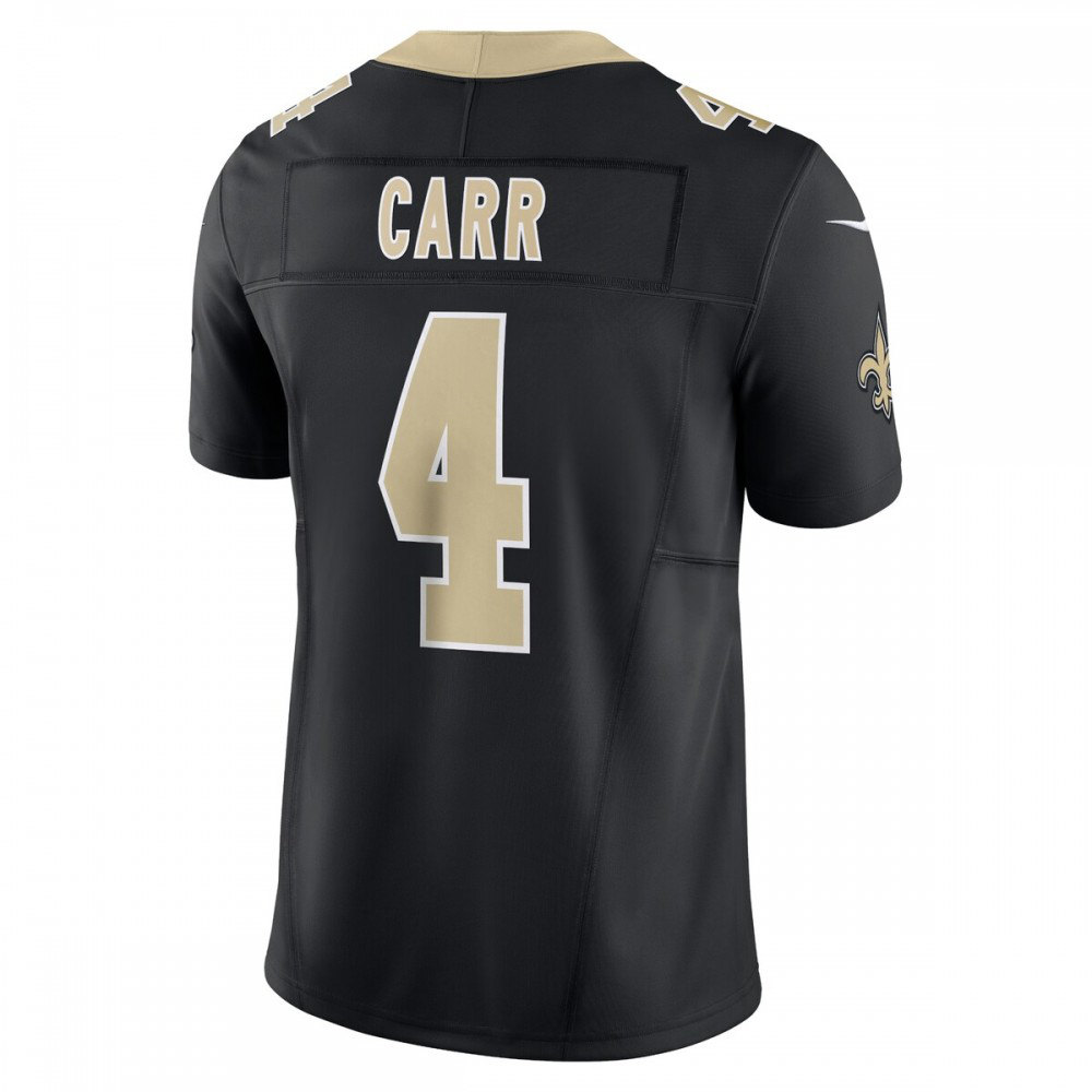 Derek Carr New Orleans Saints Nike Vapor F.U.S.E. Limited Jersey - Black-League Wear Hub