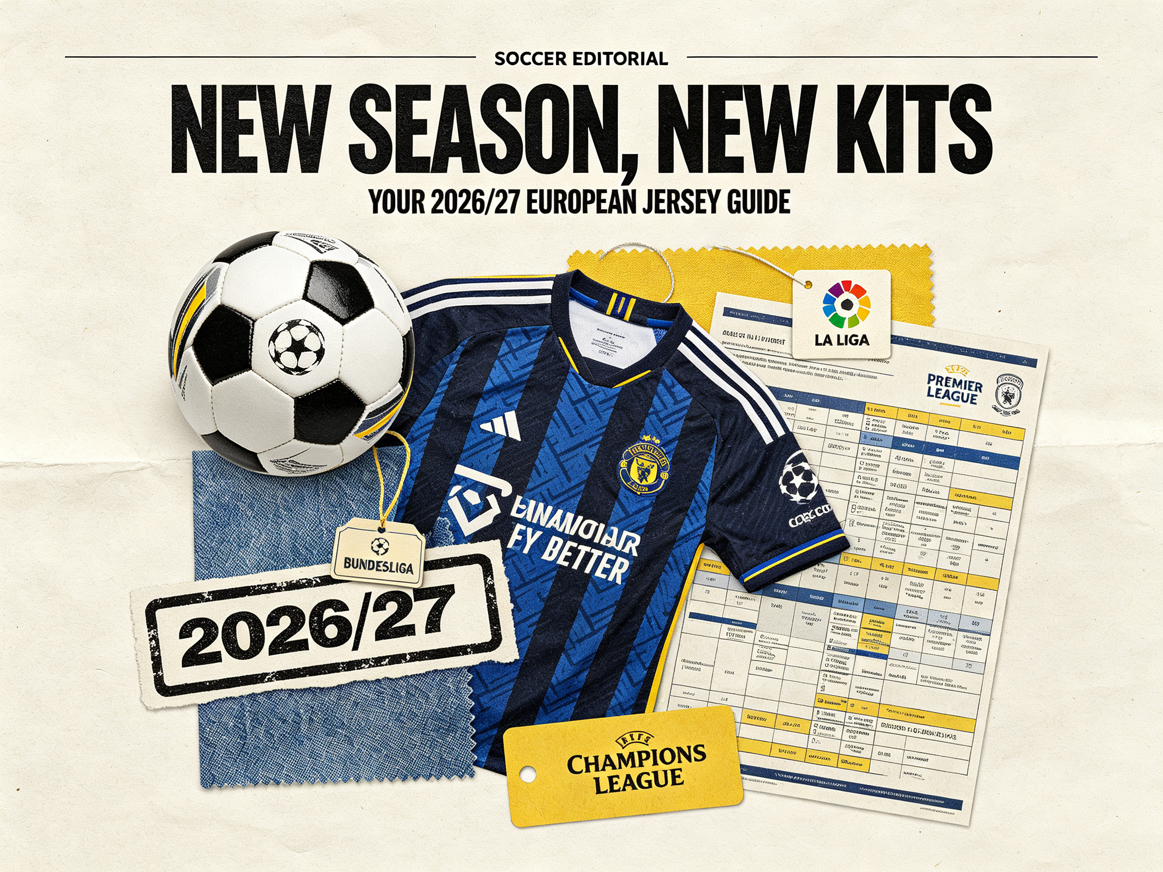 New Season, New Kits Your 202627 European Soccer Jersey Guide