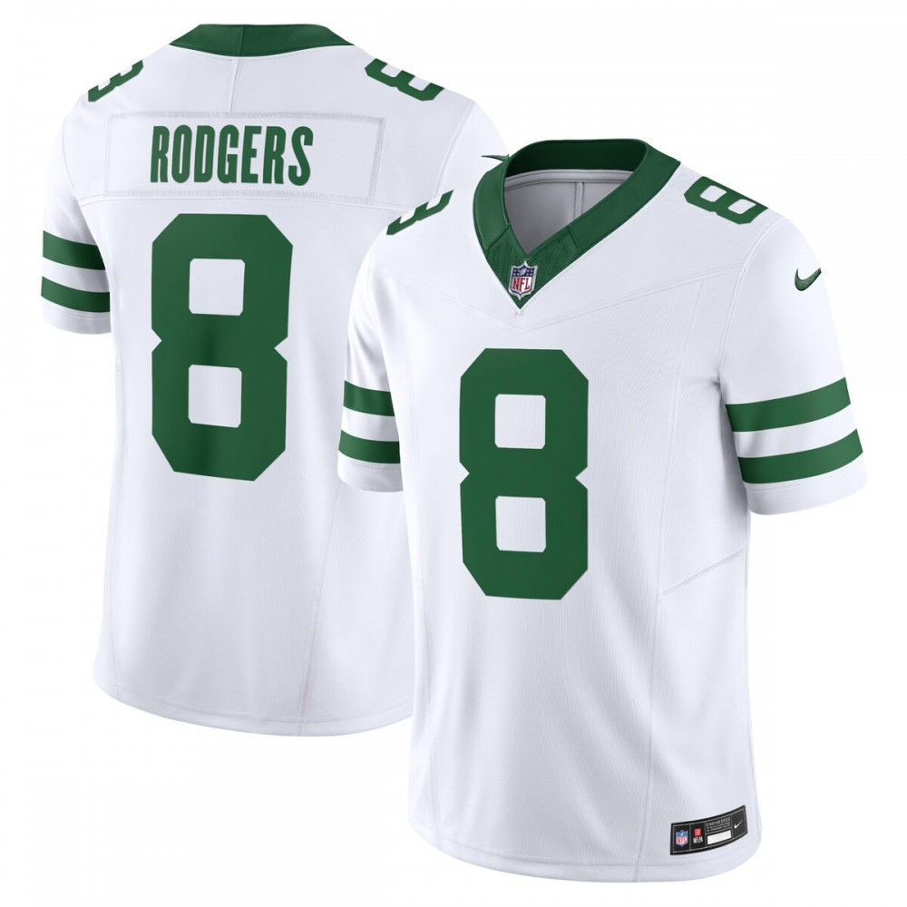 Aaron Rodgers New York Jets Nike Vapor F.U.S.E. Limited Jersey - White-League Wear Hub