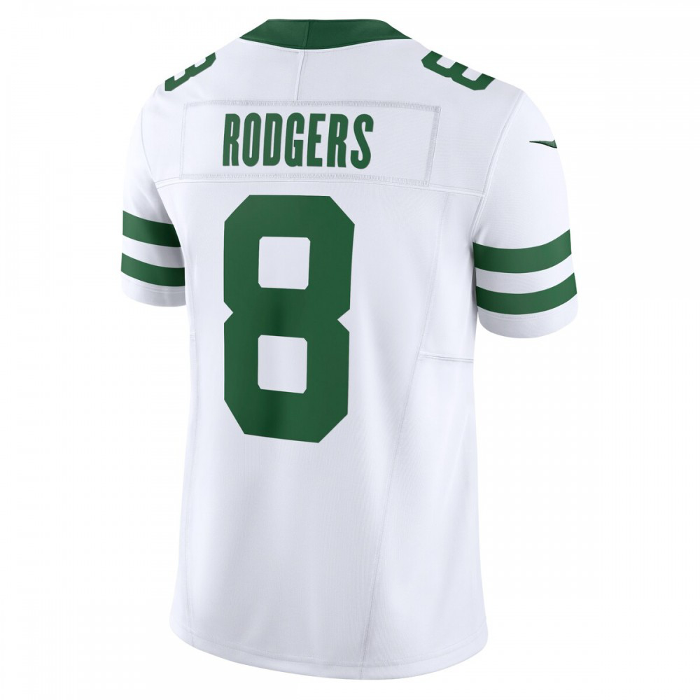 Aaron Rodgers New York Jets Nike Vapor F.U.S.E. Limited Jersey - White-League Wear Hub