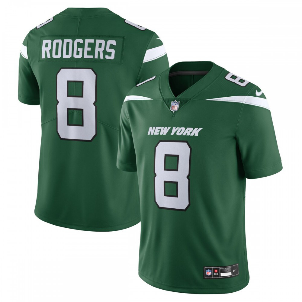 Aaron Rodgers New York Jets Nike Vapor Untouchable Limited Jersey - Gotham Green-League Wear Hub