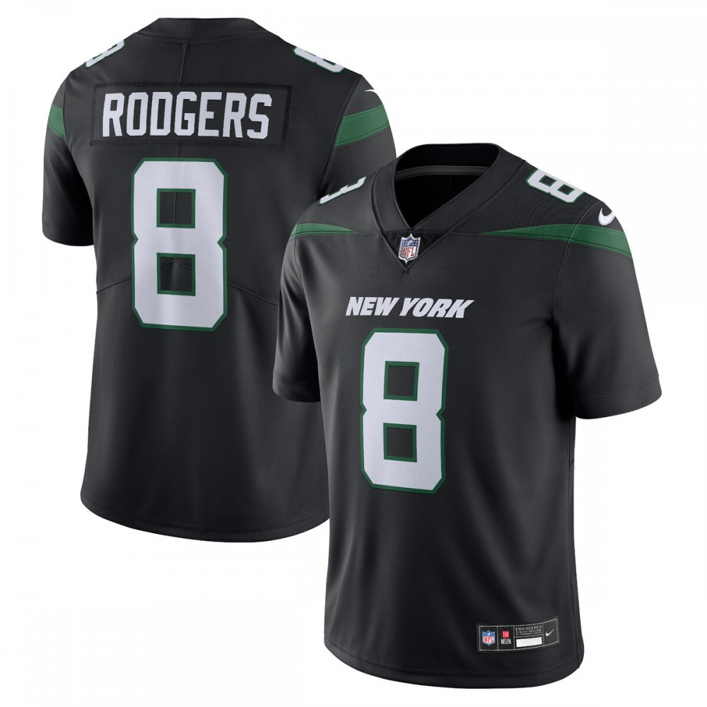 Aaron Rodgers New York Jets Nike Vapor Untouchable Limited Jersey - Black-League Wear Hub