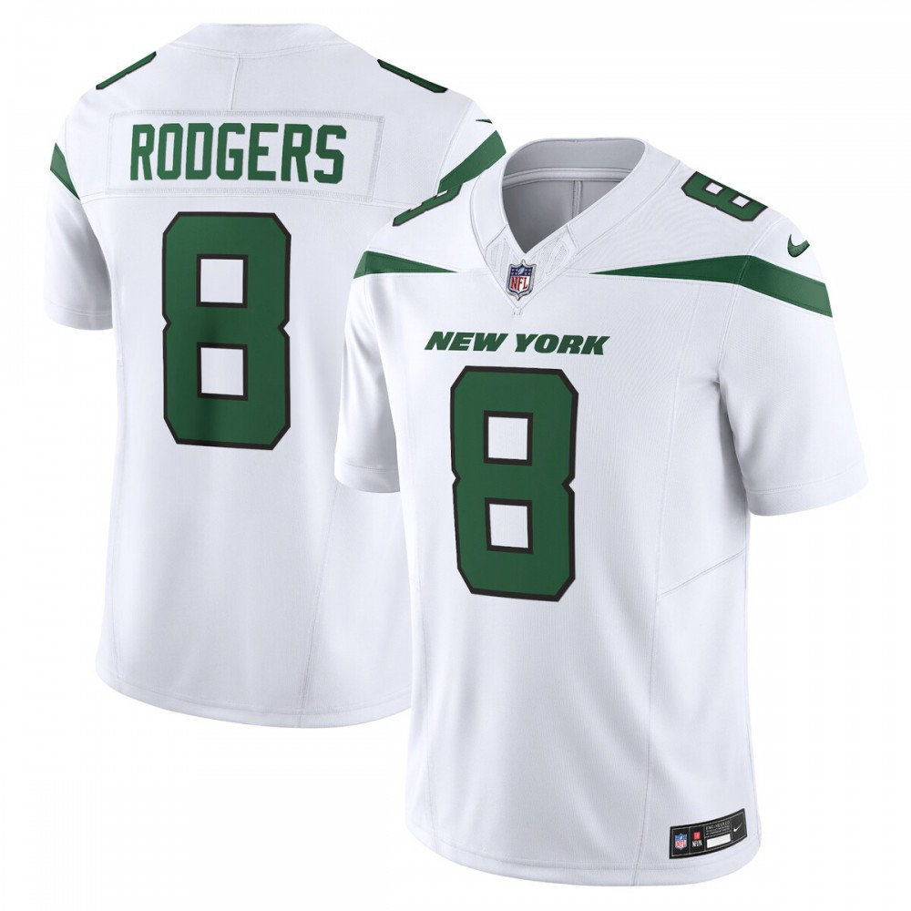 Aaron Rodgers New York Jets Nike Vapor F.U.S.E. Limited Jersey - Spotlight White-League Wear Hub